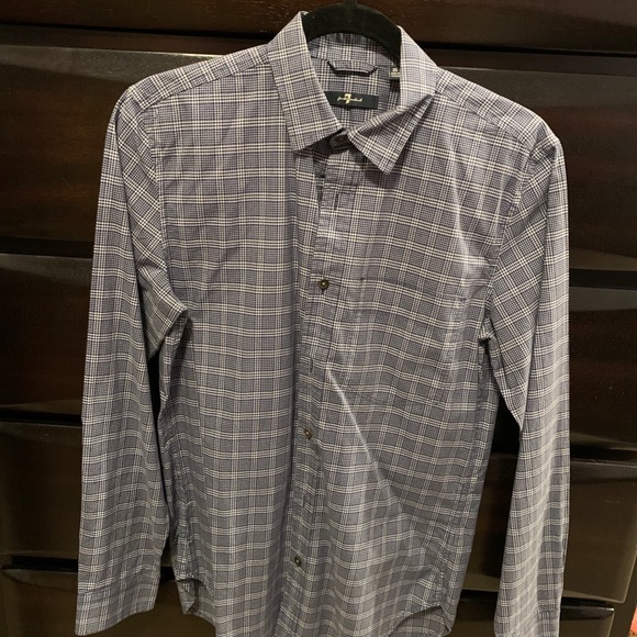 7 For All Mankind Men’s Dress Shirt (EXTRA SMALL) - Picture 2 of 7